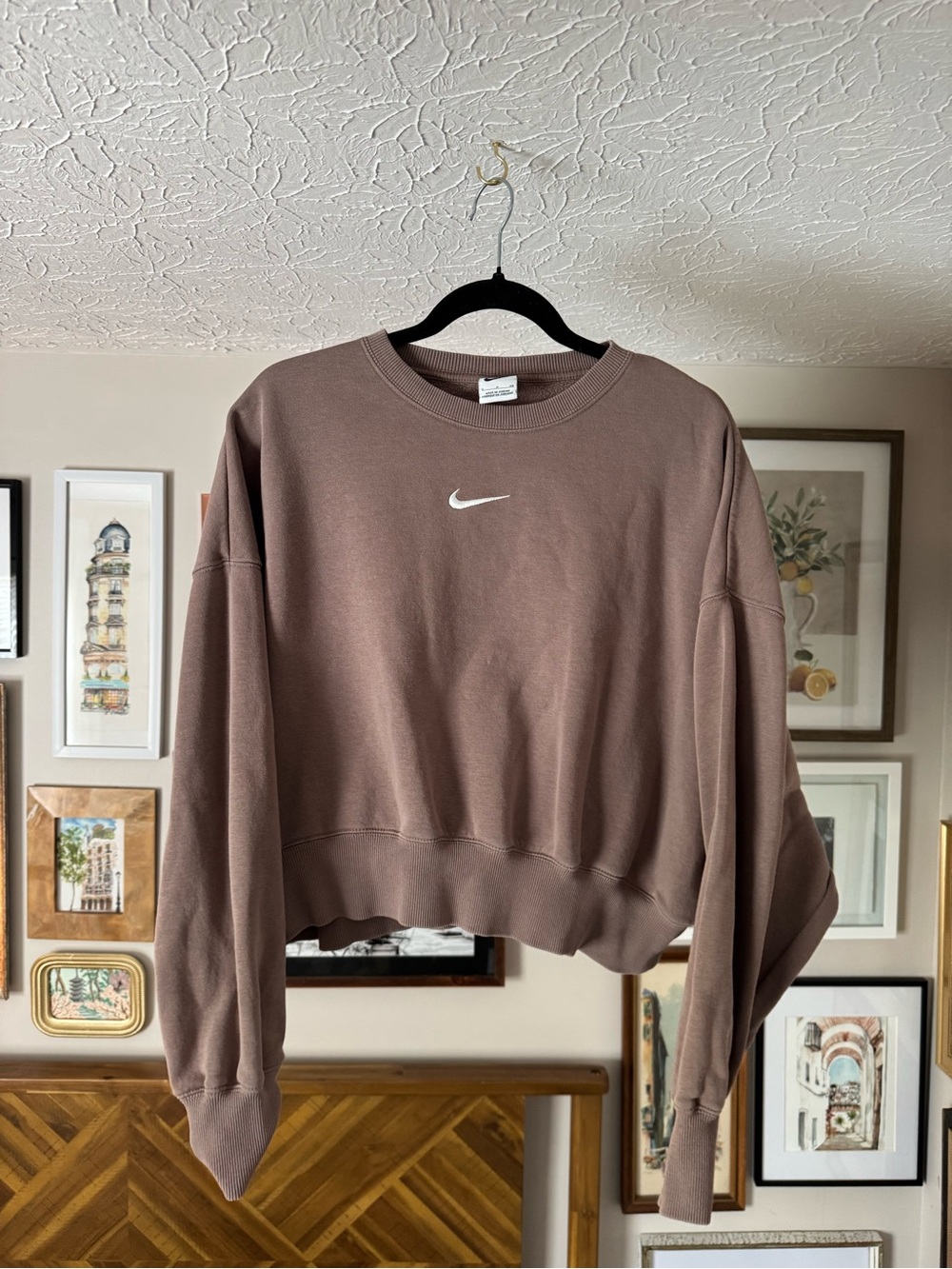 Nike Brown Phoenix Fleece Crewneck